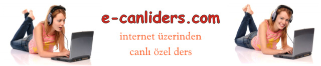 internet üzerinden ekran ekrana canlı özel ders almanız için...